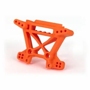Traxxas Shock tower, front, extreme heavy duty, orange (for use with 9080 upgrade kit)