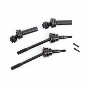 Traxxas Driveshafts, front, extreme heavy duty, steel-spline constant-velocity with 6mm stub axles (complete assembly) (2) (for use with 9080 upgrade kit) ** CLEARANCE **