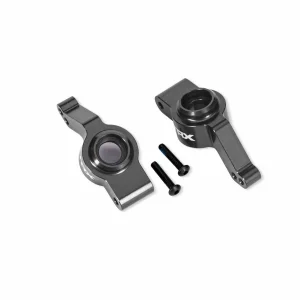 Traxxas Carriers, stub axle, rear, 6061-T6 aluminium, left + right (grey-anodised) (for use with 9080 upgrade kit)