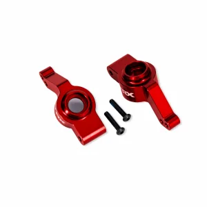 Traxxas Carriers, stub axle, rear, 6061-T6 aluminium, left + right (red-anodised) (for use with 9080 upgrade kit)