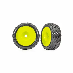 Traxxas Tyres + wheels, assembled, glued (yellow dished 3.0 wheels, Response Pro 3.0 tyres, foam inserts) (2)