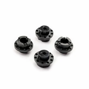 Traxxas Center caps, wheel (black) (4)