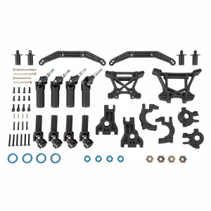 Traxxas Outer Driveline + Suspension Upgrade Kit, extreme heavy duty, black