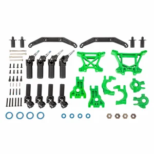 Traxxas Outer Driveline + Suspension Upgrade Kit, extreme heavy duty, green
