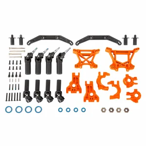 Traxxas Outer Driveline + Suspension Upgrade Kit, extreme heavy duty, orange ** CLEARANCE **