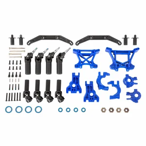 Traxxas Outer Driveline + Suspension Upgrade Kit, extreme heavy duty, blue
