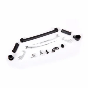 Traxxas Door handles, left, right, and rear/ retainers (3)/ windshield wipers, left + right/ retainer (1)/ fuel cap/ fuel flange/ fuel cap mount/ 16x5 BCS (self-tapping) (7)/ 26x8 BCS (1)