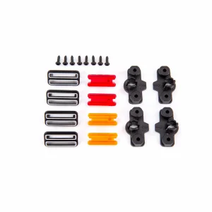 Traxxas Marker light housing (4)/ marker light mount (4)/ marker light lens (red (2), amber (2)/ reverse lens (left + right)/ 16x5 BCS (self-tapping) (8)
