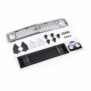 Traxxas Grille, Chevrolet Blazer (1972)/ grille retainers (5)/ headlight housing (2)/ lens (2)/ 26x8 BCS (5)/ 25x6 BCS (4) (fits 9111 body)