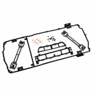 Traxxas Body cage/ body mounts (front + rear)/ body mount latch (2)/ 3x8mm BCS (15) (fits 9111 or 9112 bodies)