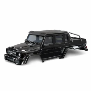 Traxxas Body, Mercedes-Benz G 63, complete (gloss black metallic) (includes grille, side mirrors, door handles, windshield wipers, + clipless mounting) (requires 8080X + 8828X inner fenders)
