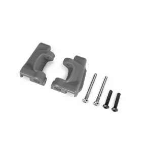 Traxxas Caster blocks (c-hubs), extreme heavy duty, gray (left + right)/ 3x26mm hinge pins (2)/ 3x15mm BCS (2) (for use with 9182 upgrade kit)