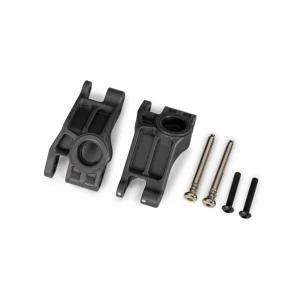 Traxxas Carriers, stub axle, rear, extreme heavy duty, gray (left + right)/ 3x31mm hinge pins (2)/ 3x18mm BCS (2) (for use with 9180, 9181, 9182 upgrade kit)