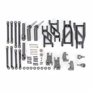 Traxxas Outer Driveline + Suspension Upgrade Kit, extreme heavy duty, gray (fits Rustler 2WD or Stampede 2WD)