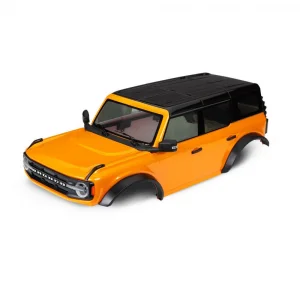 Traxxas Body, Ford Bronco (2021), complete, orange (painted) (includes grille, side mirrors, door handles, fender flares, windshield wipers, spare Tyre mount, + clipless mounting) (requires 8080X inner fenders)