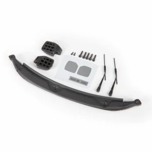 Traxxas Mirrors, side, black (left + right)/ windshield wipers (2)/ cowl/ 25x8 BCS (3)/ 25x10 CS (2)/ 16x5 BCS (2) (fits 9211 body)