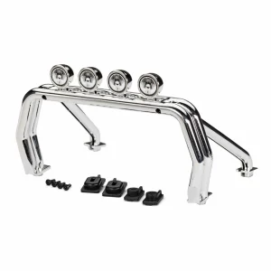 Traxxas Roll bar/ roll bar mounts, left + right/ 2.6x12 BCS (self-tapping) (4)/ 2.5x15 CS (2) (fits 9212 body)