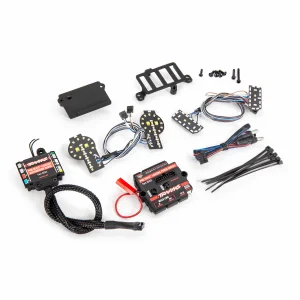 Traxxas Pro Scale LED light set, Ford Bronco (2021), complete with power module (includes headlights, tail lights, + distribution block) (fits 9211 body)