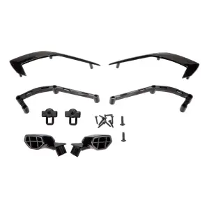 Traxxas Mirrors, side (left + right)/ mounts (left + right)/ trim, side (left + right)/ trim mounts (left + right)/ 26x8mm BCS (2)/ 16x7mm BCS (8)