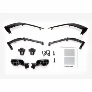 Traxxas Mirrors, side (left + right)/ mounts (left + right)/ trim, side (left + right)/ trim mounts (left + right)/ 26x8mm BCS (2)/ 16x7mm BCS (8)