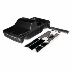 Traxxas Body, Chevrolet C10 (black) (includes wing + decals)