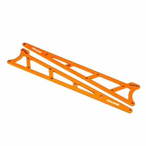 Traxxas Side plates, wheelie bar, orange (Aluminium) (2)