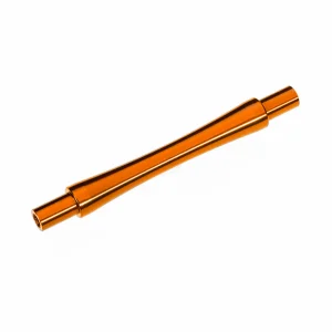 Traxxas Axle, wheelie bar, 6061-T6 aluminium (orange-anodised) (1)/ 3x12 BCS (with threadlock) (2)