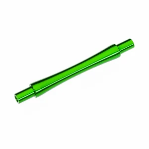 Traxxas Axle, wheelie bar, 6061-T6 aluminium (green-anodised) (1)/ 3x12 BCS (with threadlock) (2)