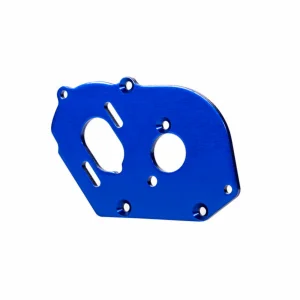 Traxxas Plate, motor, blue (4mm thick) (aluminium)/ 3x10mm CS with split and flat washer (2)