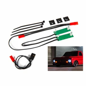 Traxxas LED light set, front, complete (white) (includes light harness, power harness, zip ties (9)