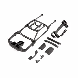 Traxxas Body support (assembled with front mount + rear latch) / skid pads (roof) (left + right)