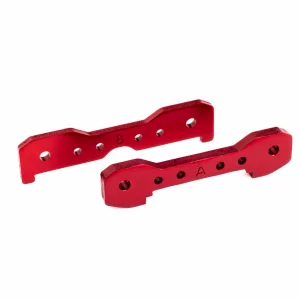 Traxxas Tie bars, front, 6061-T6 aluminium (red-anodised)