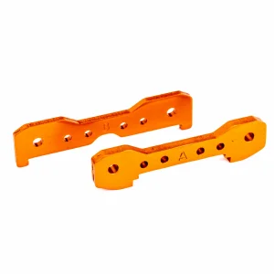 Traxxas Tie bars, front, 6061-T6 aluminium (orange-anodised)