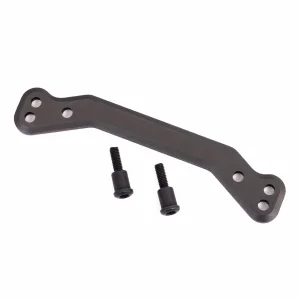 Traxxas Draglink, steering, 6061-T6 aluminium (dark titanium-anodised)/ 3x14mm SS (2)