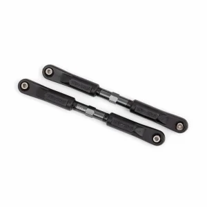Traxxas Camber links, front, Sledge (TUBES dark titanium-anodised, 7075-T6 aluminium, stronger than titanium) (117mm) (2)/ rod ends, assembled with steel hollow balls (4)/ aluminium wrench, 8mm (1)
