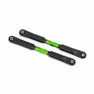 Traxxas Camber links, front, Sledge (TUBES green-anodised, 7075-T6 aluminium, stronger than titanium) (117mm) (2)/ rod ends, assembled with steel hollow balls (4)/ aluminium wrench, 8mm (1)