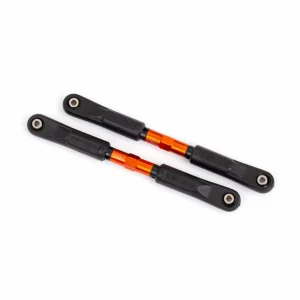 Traxxas Camber links, front, Sledge (TUBES orange-anodised, 7075-T6 aluminium, stronger than titanium) (117mm) (2)/ rod ends, assembled with steel hollow balls (4)/ aluminium wrench, 8mm (1) ** CLEARANCE **