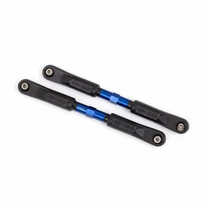 Traxxas Camber links, front, Sledge (TUBES blue anodised, 7075-T6 aluminium, stronger than titanium) (117mm) (2)/ rod ends, assembled with steel hollow balls (4)/ aluminium wrench, 8mm (1)
