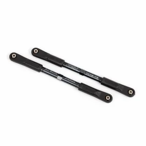Traxxas Camber links, rear, Sledge (TUBES dark titanium-anodised, 7075-T6 aluminium, stronger than titanium) (144mm) (2)/ rod ends, assembled with steel hollow balls (4)/ aluminium wrench, 8mm (1)