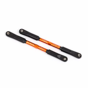 Traxxas Camber links, rear, Sledge (TUBES orange-anodised, 7075-T6 aluminium, stronger than titanium) (144mm) (2)/ rod ends, assembled with steel hollow balls (4)/ aluminium wrench, 8mm (1) ** CLEARANCE **