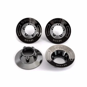 Traxxas Wheel covers, black chrome (4) (fits 9572 wheels)