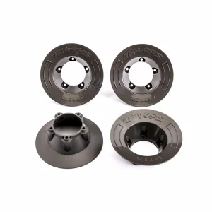 Traxxas Wheel covers, black (4) (fits 9572 wheels)