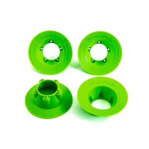 Traxxas Wheel covers, green (4) (fits 9572 wheels)