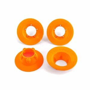 Traxxas Wheel covers, orange (4) (fits 9572 wheels)