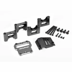 Traxxas Mount, center differential carrier, 6061-T6 aluminium (dark titanium-anodised)