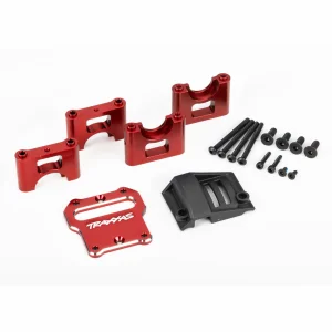 Traxxas Mount, center differential carrier, 6061-T6 aluminium (red-anodised)