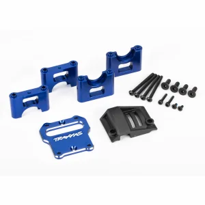 Traxxas Mount, center differential carrier, 6061-T6 aluminium (blue-anodised)