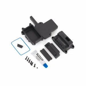 Traxxas Box, receiver (sealed) w / ESC mount / receiver cover / access plug / foam pads / silicone grease / 25x10 CS (2) / 3x10 BCS (1)