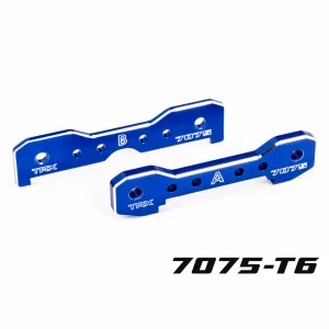 Traxxas Tie bars, front, 7075-T6 aluminium (blue-anodised) (fits Sledge)