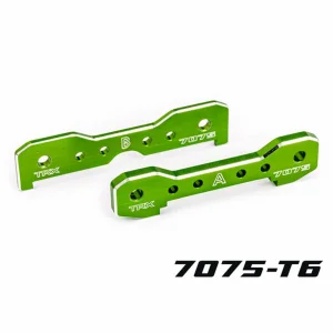 Traxxas Tie bars, front, 7075-T6 aluminium (green-anodised) (fits Sledge)